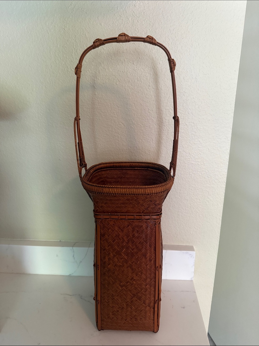 Vintage Ikebana Basket Large